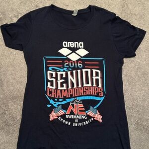 Arena USA Swimming Short Sleeve Graphic T Shirt Women Size M